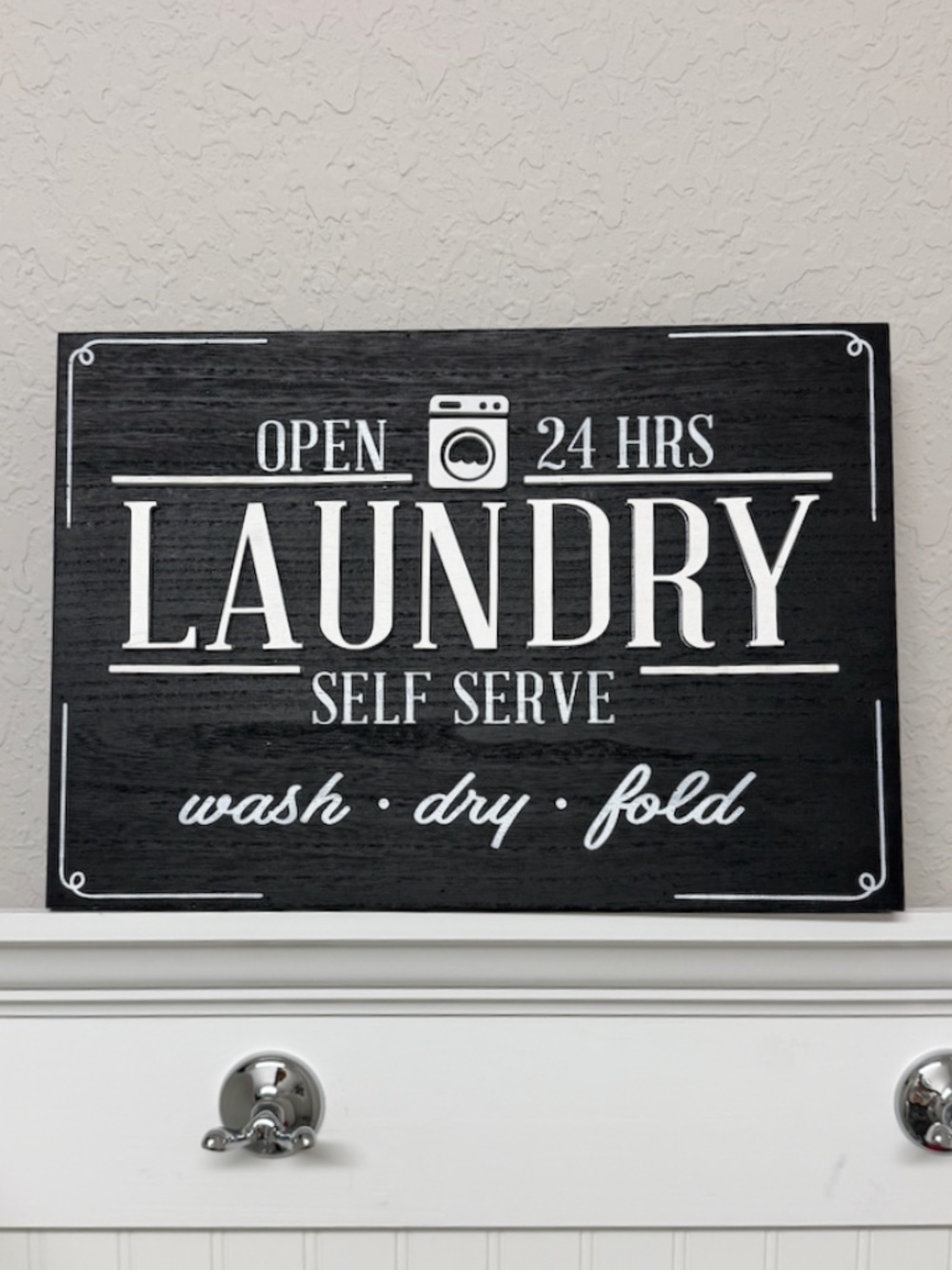 Laundry Room Wooden Plaque
